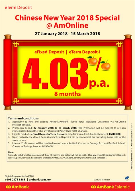 Some fixed deposit promotions require placement into 2 separate accounts: AMBANK新年定期存款优惠，平均派息4.03% p.a. - WINRAYLAND