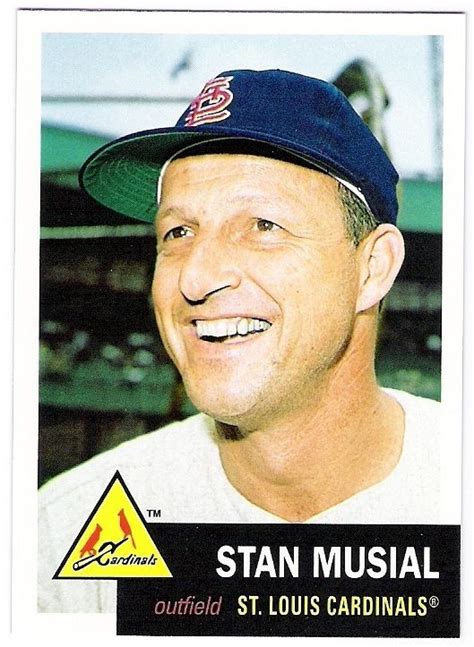 1953 Topps Stan Musial Card St Louis Baseball St Louis Cardinals