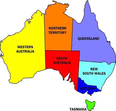 Australia Map Country Region Map Of World Region City