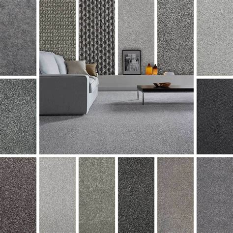 4m And 5m Wide Silver Grey Flecked Carpet Heathered Twist Pile Lounge