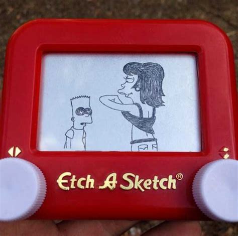 awesome etch a sketch drawings klyker
