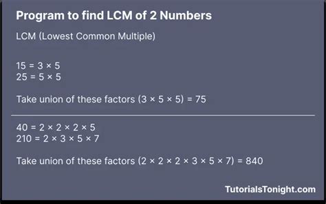 3 Python Program To Find Lcm Of Two Numbers