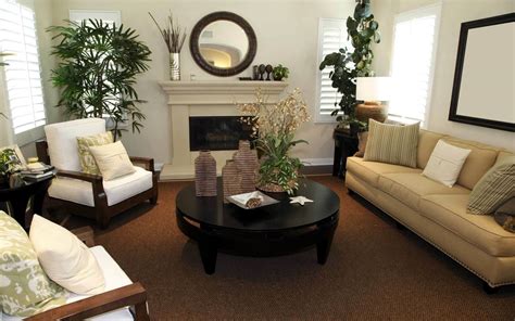 Simple Way To Decorate Small Living Room With Brown Color Theme