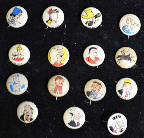 Vintage Kelloggs Pep Pin Backs