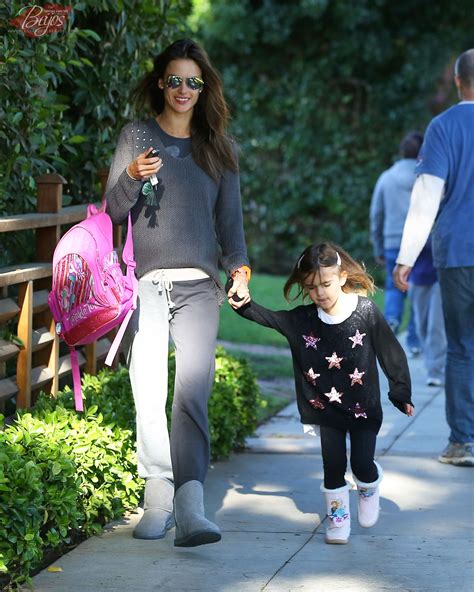 Alessandra Ambrosio Takes Daughter Anja To School In Santa Monica