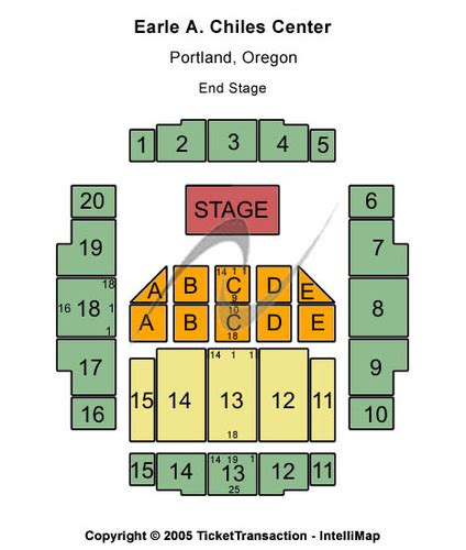 Earle A Chiles Center Tickets Seating Charts And