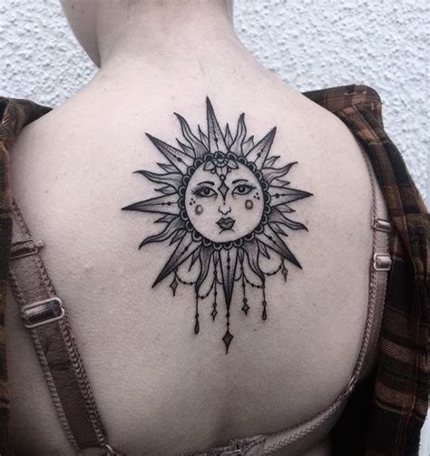 24 Stunning Traditional Sun Face Tattoo Ideas