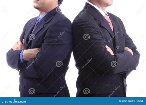 Businessmans Cross One S Arm Stock Photo Image Of Professional