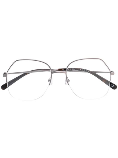 Stella Mccartney Eyewear Half Frame Eyeglasses Farfetch