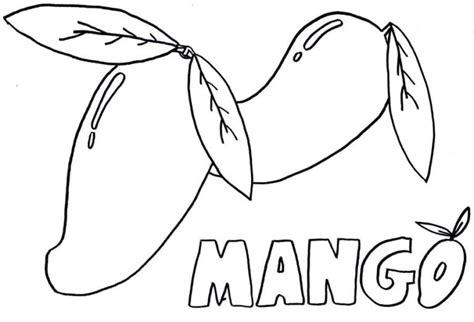 Dibujos Para Colorear Mango Imprimible Gratis Para Los Ni Os Y Los