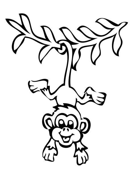 A gorilla family is called a troop. Cute monkey coloring pages to download and print for free