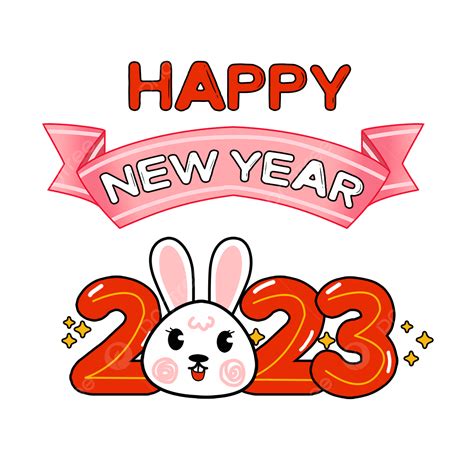 2023 Neujahrszahlen Süßes Banner 2023 Neujahr Banner Png Und Psd Datei Zum Kostenlosen Download