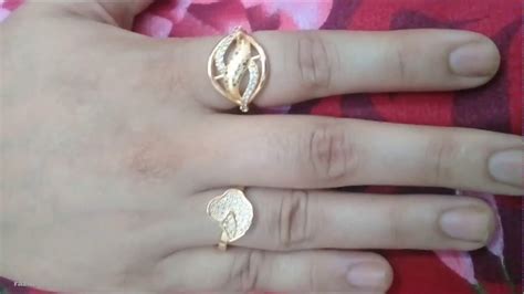 1 Gram Gold Rings Designs For Ladies Razik Jewelleries Youtube