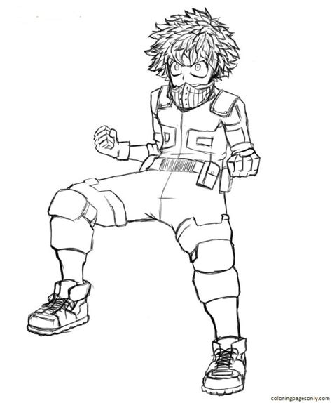 Izuku Coloring Pages Coloring Home