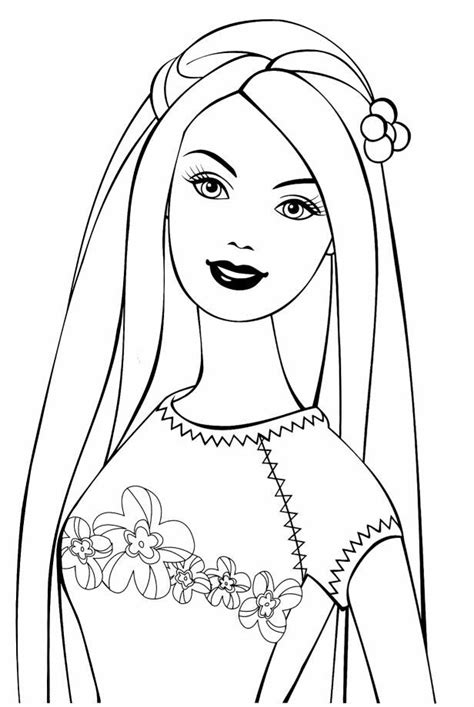 Pin By Renata On Barbie Coloring Princess Coloring Pages Barbie