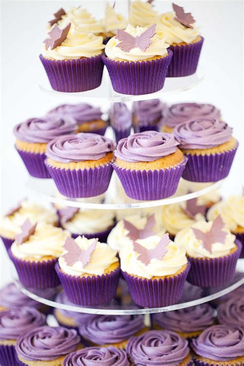 Cupcakes Wedding Cakes With Cupcakes Purple Wedding Cakes Wedding