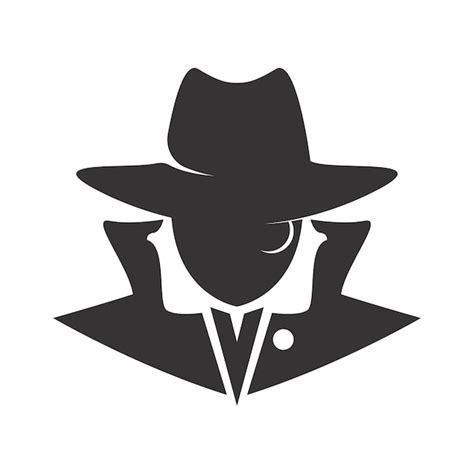 Premium Vector Secret Agent Icon Logo Design Illustration