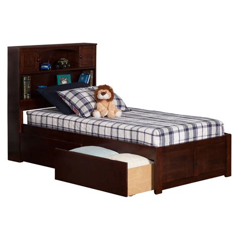Atlantic Furniture Newport Extra Long Twin Platform Bed With Storage