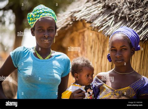 Two Young Women From A Fulani Village In Senegal Stock Photo Alamy