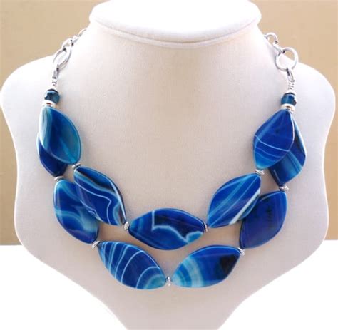 Best Blue Chunky Gemstone Necklace Designs Sheideas