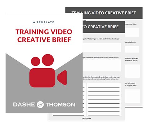Training Video Brief Screenshot Small 1 Creative Brief Template