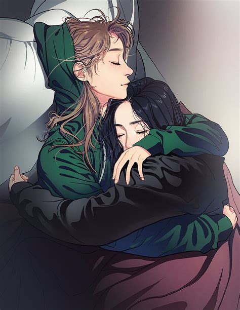 Anime Lesbian Couple Kissing