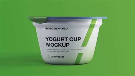 yogurt plastic cup mockup css author