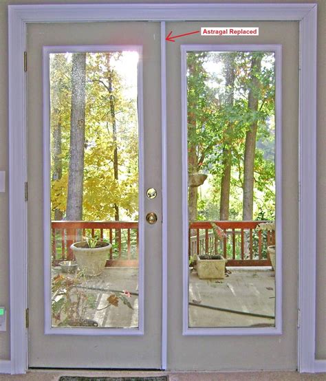 How To Replace An Exterior French Door Astragal Sliding French Doors