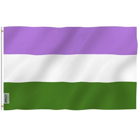 Anley Fly Breeze 3x5 Feet Genderqueer Flag Vivid Color And Uv Fade Resistant Canvas Header