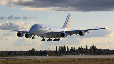 Airbus A380 Air France A380 Avión Aerolíneas Francia Aire Airbus