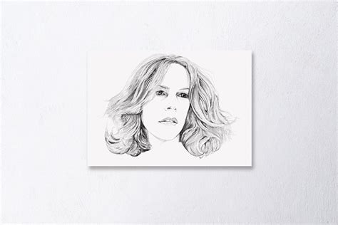 Laurie Strode Halloween A4 Art Print Etsy