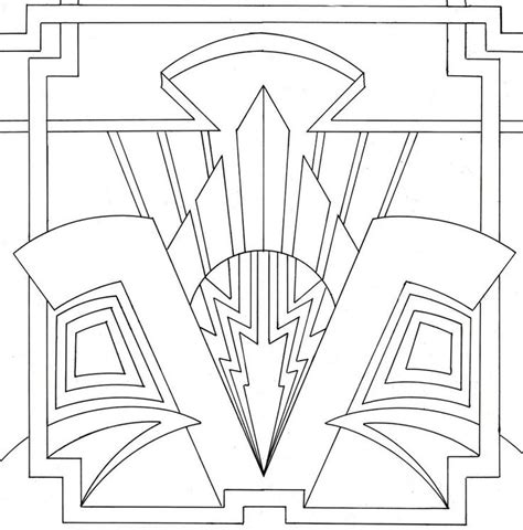2.7 out of 5 stars 5. Art Deco coloring page | Lovely Stained Glass | Pinterest ...