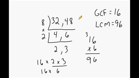 Gcf And Lcm Lesson Youtube