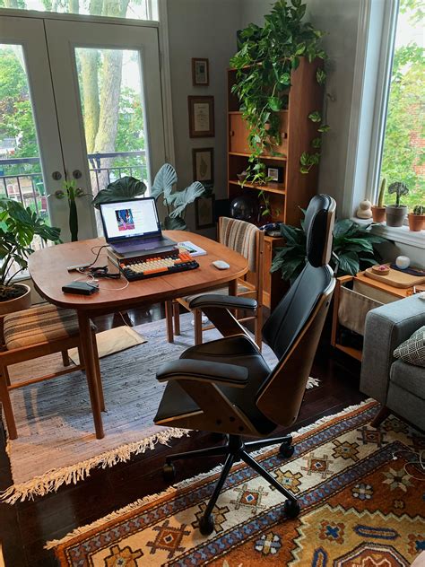 My work from home setup! Majority of the furniture is from Craigslist