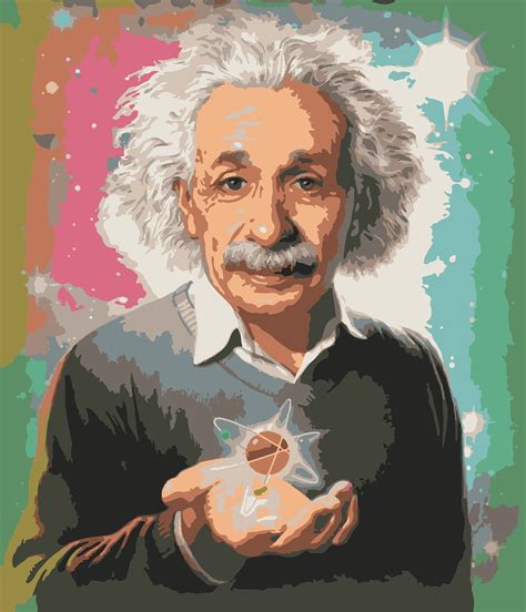Download Albert Einstein Physicist Portrait Royalty Free Stock