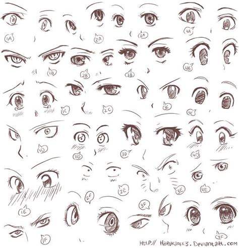 Anime Eyes Ii By Harukarix3devian Anime Eyes How To Draw Anime