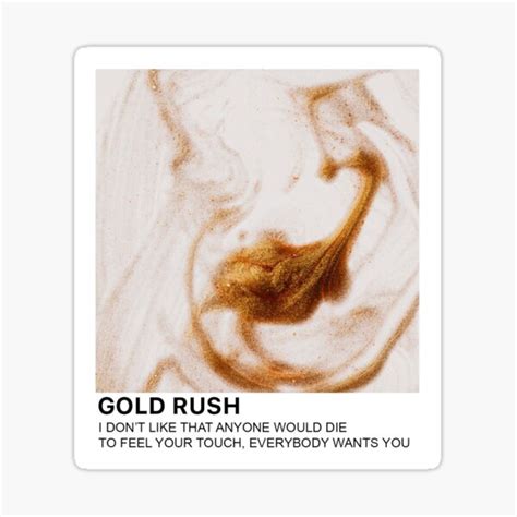 Gold Rush Taylor Swift Pantone Sticker For Sale By Erinxswan Redbubble