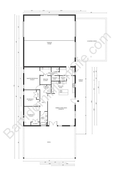 11 Inspiring Barndominium Floor Plans With Garage