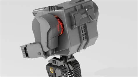 Next Gen Villain Robot Rigged Animated Characer Blender Market