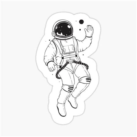 Cute Spaceman Astronaut Sticker Sticker For Sale By Ripdesigns