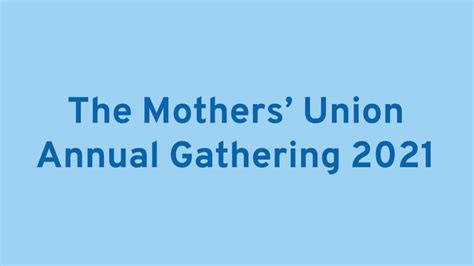 Mothers Union Annual Gathering 2021 Part 1 Youtube