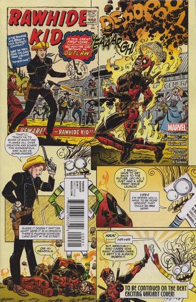 Deadpool 9 Incentive Scott Koblish Secret Comic Variant Deadpool