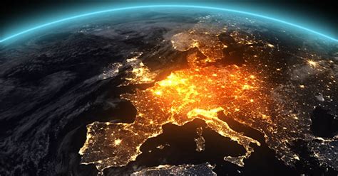 4k Erde Nacht Europa Von Footager Auf Envato Elements