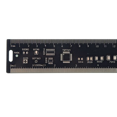20cm Multifunctional Pcb Ruler Measuring Tool Resistor Capacitor Chip