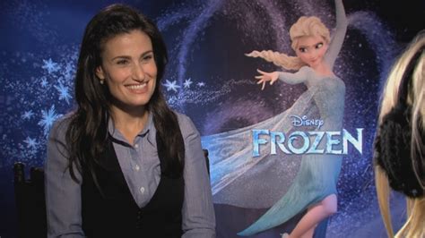Idina Menzel Talks About Husband Taye Diggs In Disneys Frozen Interview Youtube