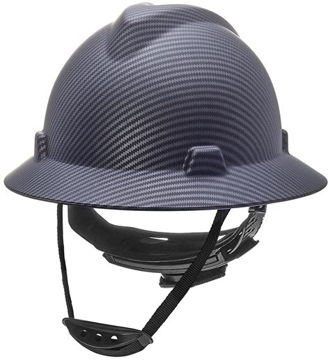 Full Brim Hard Hat Safety Helmet 6 Point Ratcheting System Meets Ansi