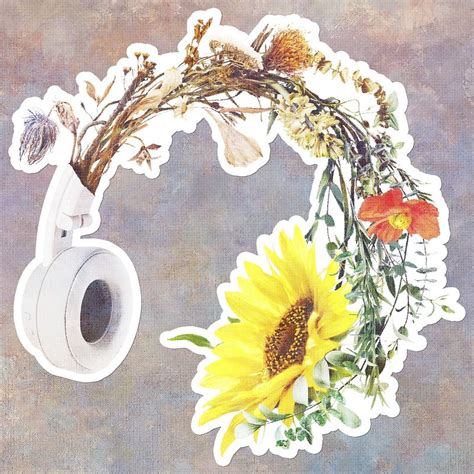Blooming Flower Headphones Design Resource Premium Psd Rawpixel