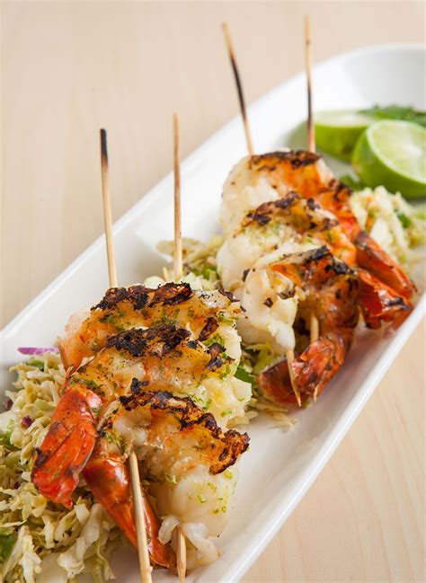 Making sure the front on the skewer is fully. Tequila Lime Marinated Shrimp Skewers | Recipe | Skewer recipes, Lobster recipes, Food recipes