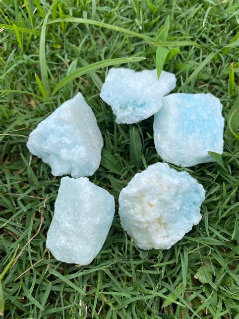 Blue Aragonite Raw Crystal Etsy