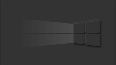 3840x2160 Resolution Windows 10 Dark Mode Logo 4k Wallpaper